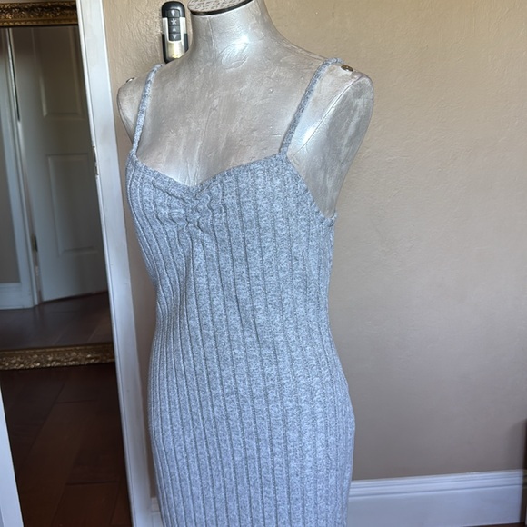 SHEIN Women’s Dress And Cardigan Set Brushed Ribbed Knit heather gray size XL - Picture 9 of 14